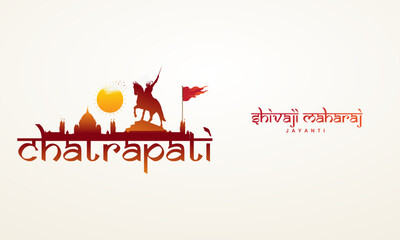 Happy Chhatrapati Shivaji Maharaj Jayanti. Creative Chhatrapati Shivaji Maharaj Jayanti. 3D Illusration