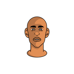 face of man vector illustration