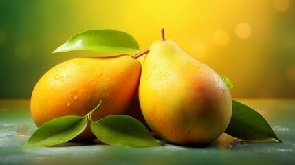 Image of Fresh mango abstract background. printed on Printed Glass Splashbacks