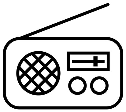 recommend clip art: ラジオのアイコン 黒