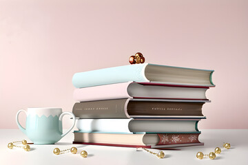 Festival background - book - pastel tone