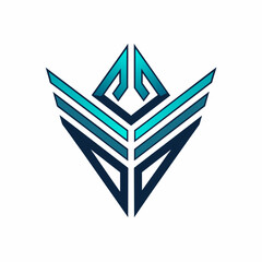 Creative Logo Concept with Abstract Branded Lines