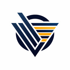 Creative Logo Concept with Abstract Branded Lines