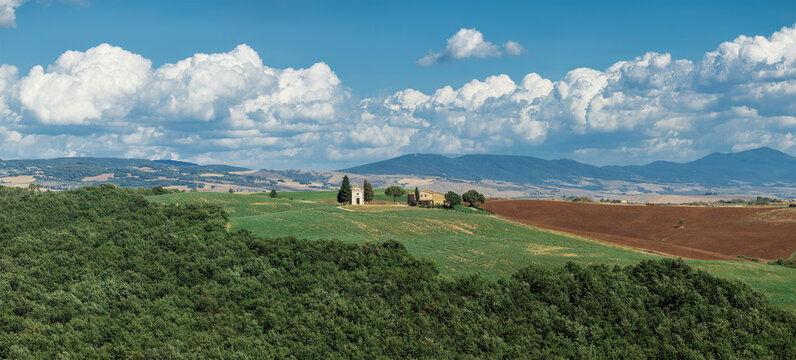panoramic view of Tuscany Italy