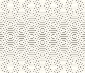 Vector seamless pattern. Repeating geometric elements. Stylish monochrome background design.