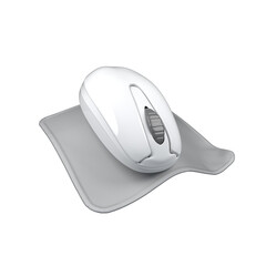 computer mouse 3d illustration on white background. mouse 3d icon
