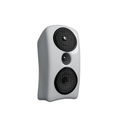 audio speaker 3d illustration. speaker 3d render icon.