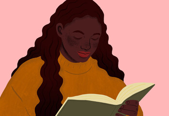 Cozy moment with a good book