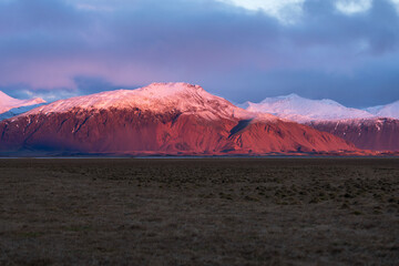 Fototapeta premium Couché de soleil en islande