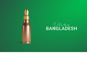 December 16, Happy Victory Day of Bangladesh. 3D illustration