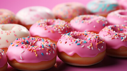Multi-colored donuts 