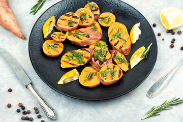 Grilled sweet potato.