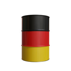 Oil Barrel With The Flag Of Germany
