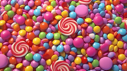 Fototapeta na wymiar Close-up of colorful jelly candies background