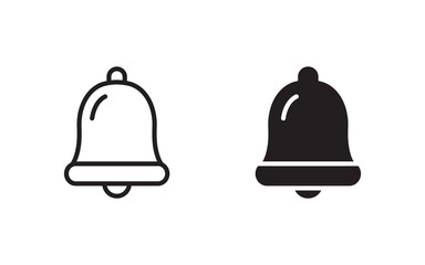 Notification bell icon set. bell icon vector illustration