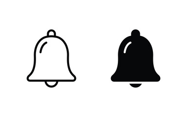 Notification bell icon set. bell icon vector illustration
