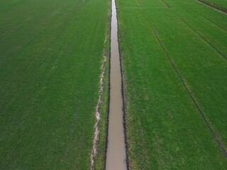 Long canal in the distance