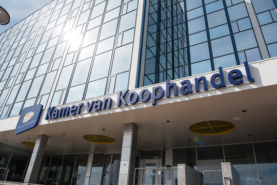 Chamber of Commerce in the Netherlands, Amsterdam.. With the words "Kamer van Koophandel" in Dutch meaning chamber of commerce .  A registration and support agency for entrepreneurs.