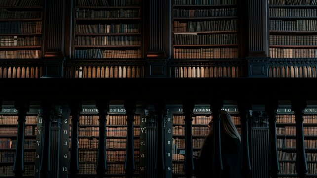Elegant Historical Library Interior