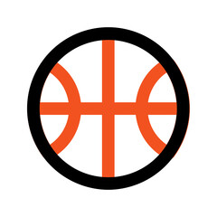 Obraz premium basketball line icon