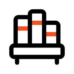 bookshelf line icon