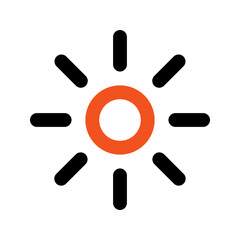 brightness line icon