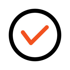 check mark line icon