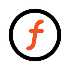 Obraz premium guilder line icon