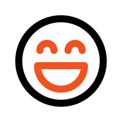 happy line icon