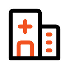 hospital line icon