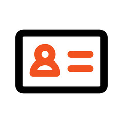 id card line icon