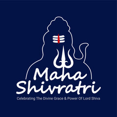 vector maha shivratri illustration template