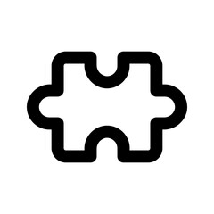 puzzle line icon