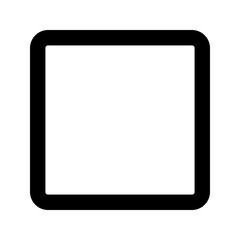rectangle line icon - obrazy, fototapety, plakaty