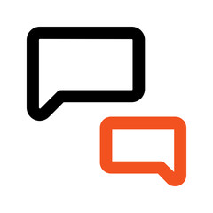 speech bubble line icon