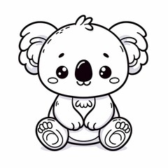 Obraz premium Cute coloring pictures of animals 