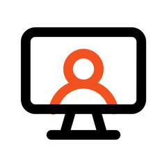 webinar line icon