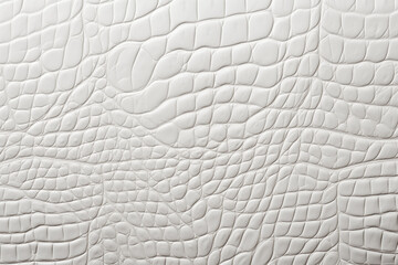 crocodile leather texture of white color texture, empty background for design, exclusive, alligator - obrazy, fototapety, plakaty