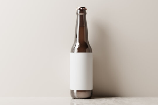 North American Longneck (or ISB) Style Beer Bottle Mockup