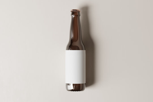 North American Longneck (or ISB) Style Beer Bottle Mockup