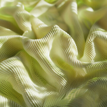 3d, design, Strickstoff in heller, warmer, frischer Farbe mit lindgr&uuml;n-gelbem Farbakzent, einfacher technischer Textur, frischen, neutralen, warmen Licht, 3d, design, knitted fabric in bright, warm, 