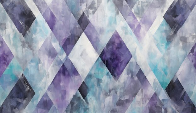 black gray and purple diamonds modern abstract wallpaper