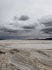 Lithium brine evaporation ponds in the altiplano in Jujuy Province, Argentina
