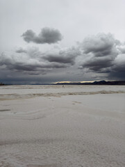 Lithium brine evaporation ponds in the altiplano in Jujuy Province, Argentina