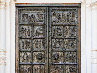 Magdeburg Gates of the Cathedral of St. Sophia, Veliky Novgorod, Russia