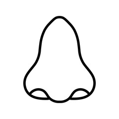 Human Nose Lineart Style
