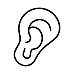 Ear Lineart Style
