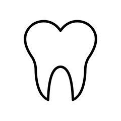 Tooth Lineart Style
