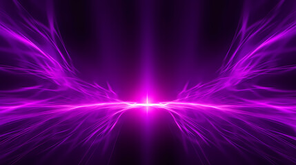 The stage background is illuminated by the light of a spotlight