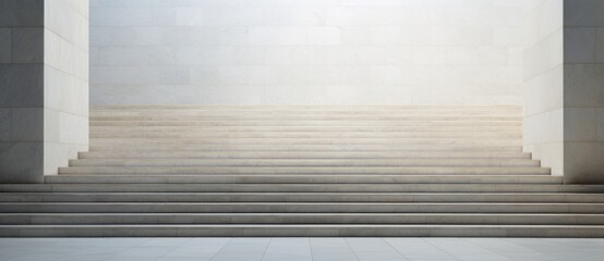 grey marble stair outside, in the style of flat backgrounds